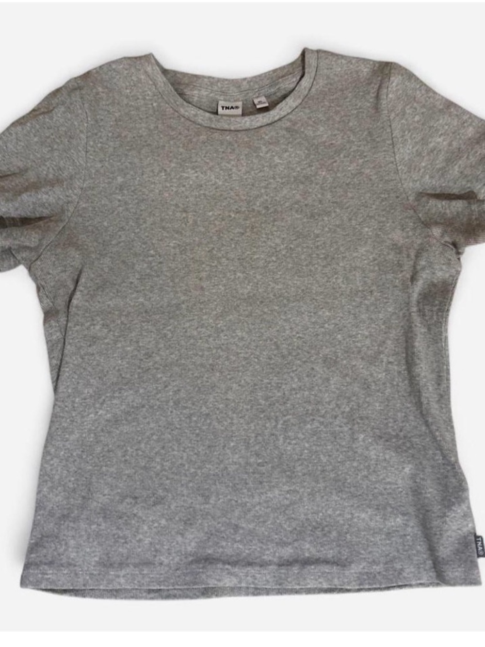 ARITZIA TNA Gray Basic Crew Tee